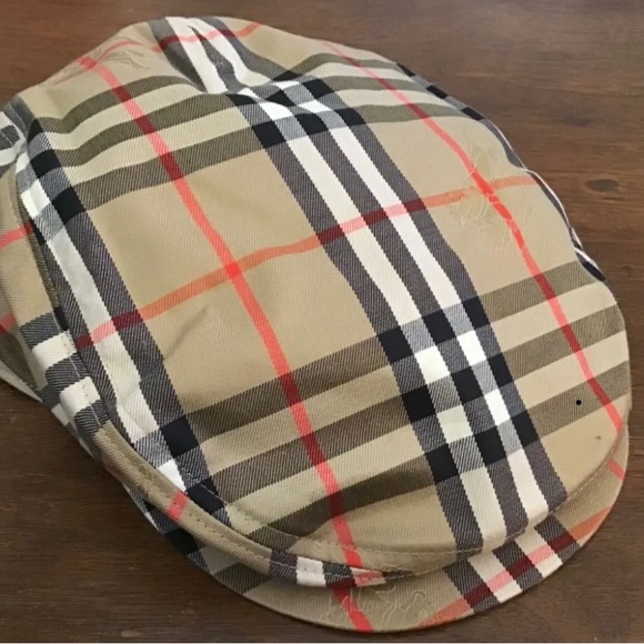 Authentic Burberry newsboy cabbie cap/hat classic Nova Check SZ M. Pristine!! - Picture 7 of 7